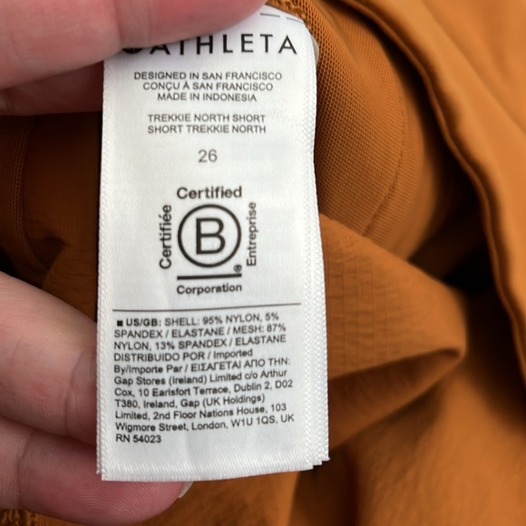 NWT! Athleta Trekkie North Short Burnt Orange Plus Size 26 - Picture 12 of 12